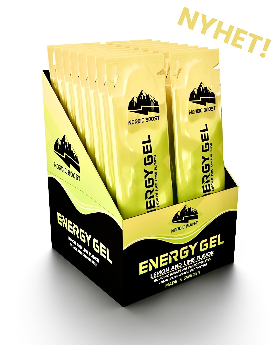 Lemon & Lime - 16 pack (Koffeinfri) - Nordic Boost