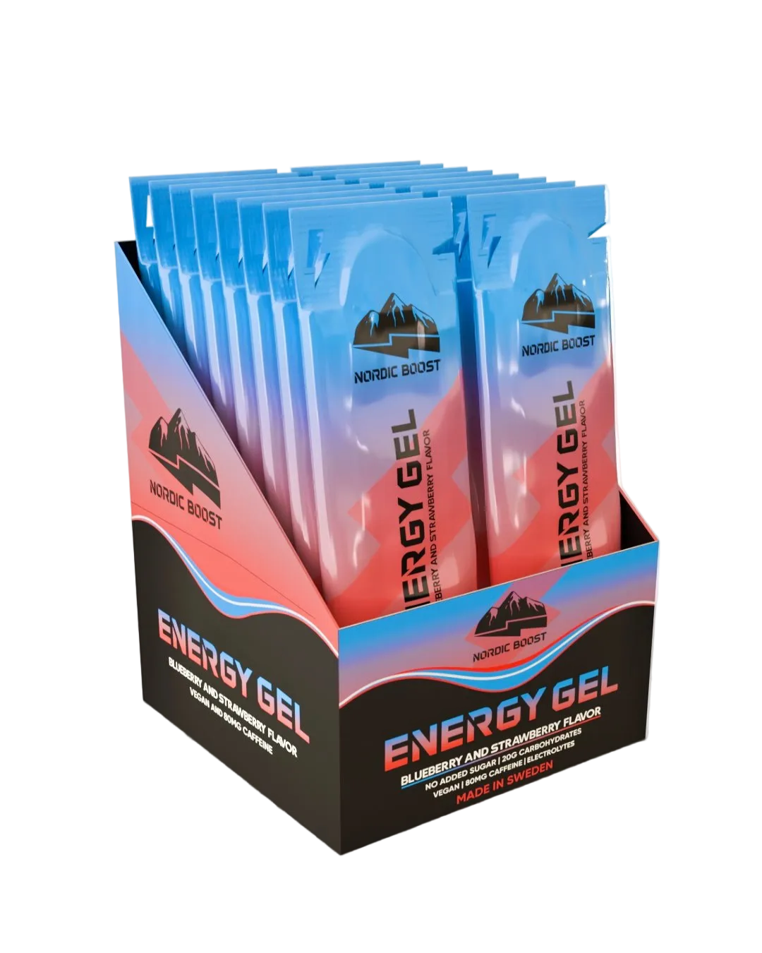 Blåbär & Jordgubb - 16 Pack - Nordic Boost