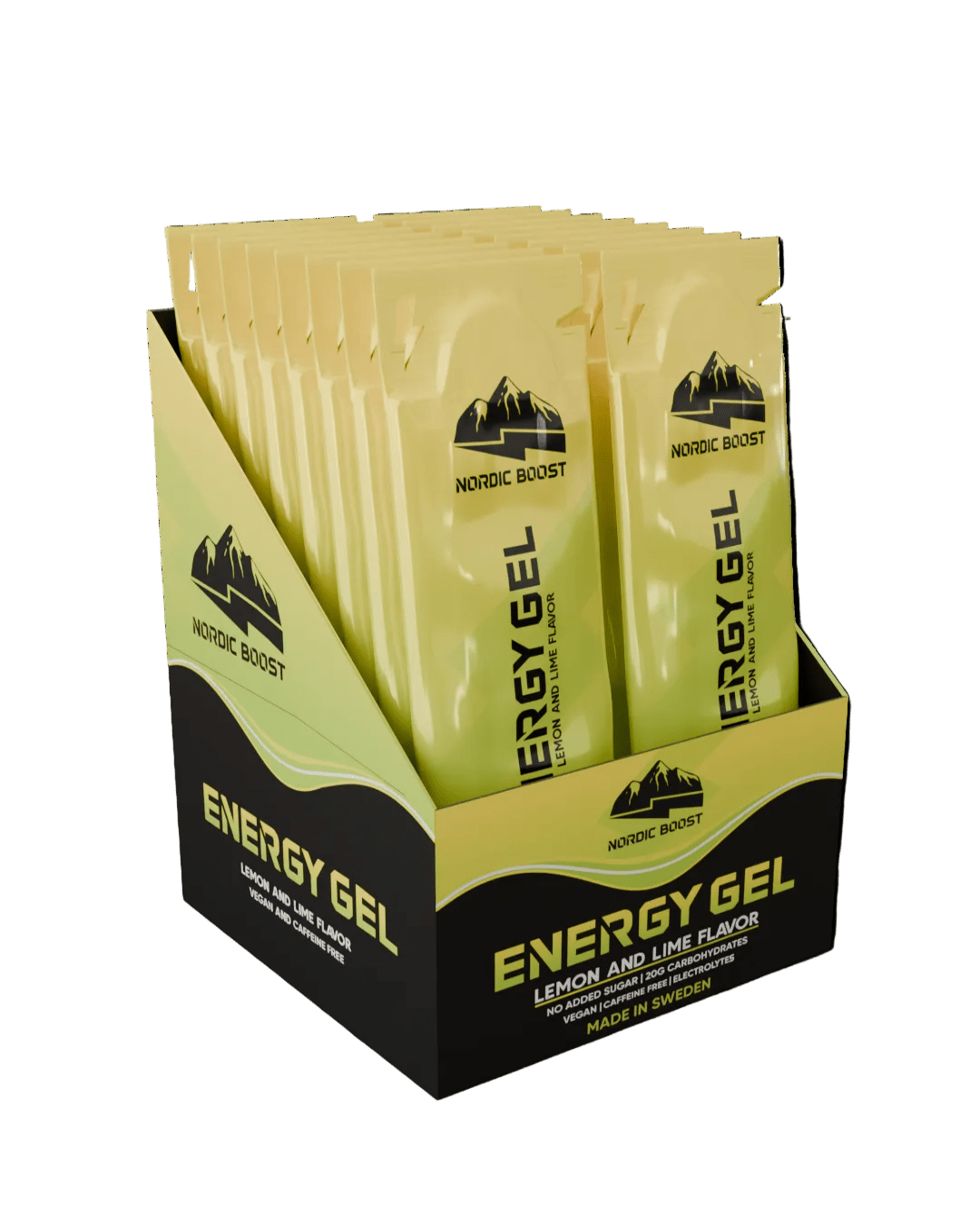 Lemon & Lime - 16 pack (Koffeinfri) - Nordic Boost